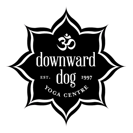 downward dog yoga center logo